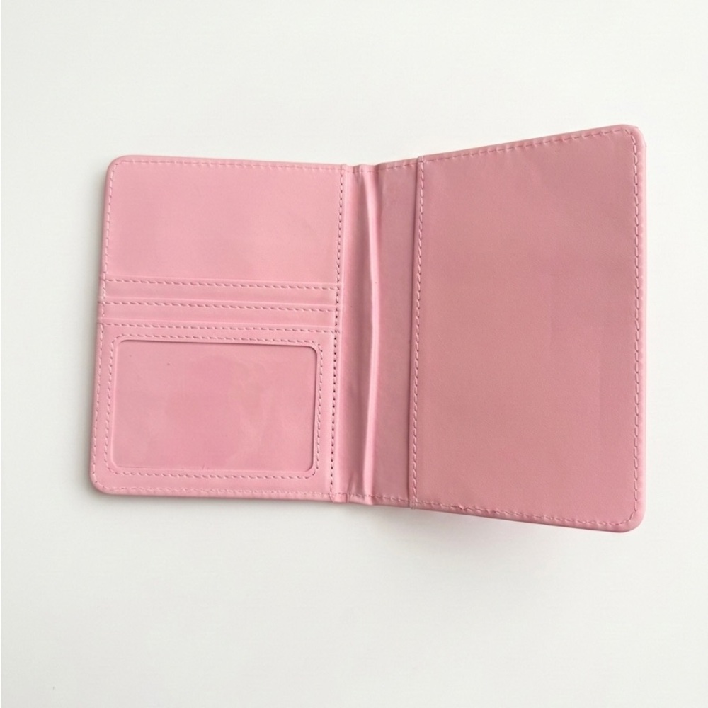 Colorblock Orange and Pink Passport / Agenda Holder - Picture 2 of 3